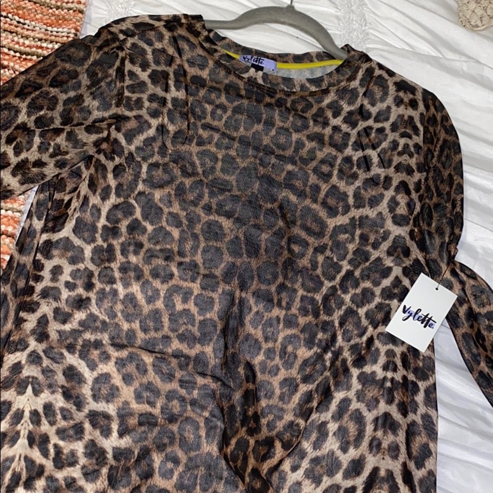 Sheer Leopard Shirt